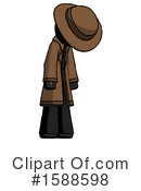 Black Design Mascot Clipart #1588598 by Leo Blanchette
