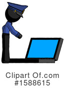 Black Design Mascot Clipart #1588615 by Leo Blanchette