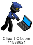 Black Design Mascot Clipart #1588621 by Leo Blanchette