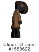 Black Design Mascot Clipart #1588622 by Leo Blanchette