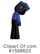 Black Design Mascot Clipart #1588623 by Leo Blanchette
