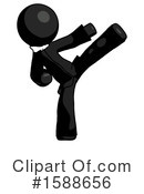 Black Design Mascot Clipart #1588656 by Leo Blanchette