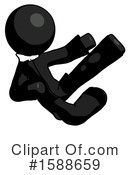 Black Design Mascot Clipart #1588659 by Leo Blanchette