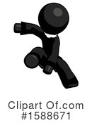 Black Design Mascot Clipart #1588671 by Leo Blanchette