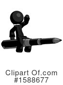 Black Design Mascot Clipart #1588677 by Leo Blanchette