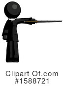 Black Design Mascot Clipart #1588721 by Leo Blanchette
