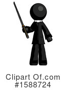 Black Design Mascot Clipart #1588724 by Leo Blanchette