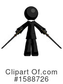 Black Design Mascot Clipart #1588726 by Leo Blanchette
