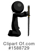 Black Design Mascot Clipart #1588729 by Leo Blanchette