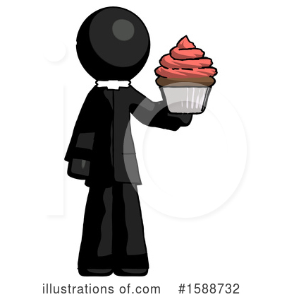 Royalty-Free (RF) Black Design Mascot Clipart Illustration by Leo Blanchette - Stock Sample #1588732
