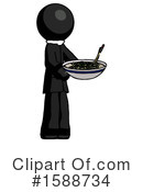 Black Design Mascot Clipart #1588734 by Leo Blanchette
