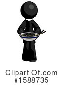 Black Design Mascot Clipart #1588735 by Leo Blanchette