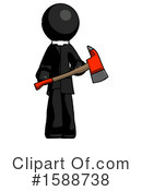 Black Design Mascot Clipart #1588738 by Leo Blanchette