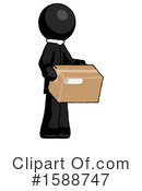 Black Design Mascot Clipart #1588747 by Leo Blanchette