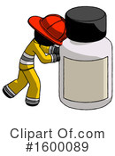 Black Design Mascot Clipart #1600089 by Leo Blanchette