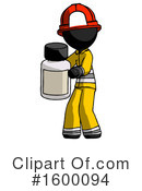 Black Design Mascot Clipart #1600094 by Leo Blanchette