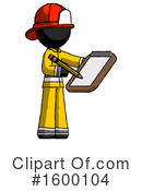 Black Design Mascot Clipart #1600104 by Leo Blanchette