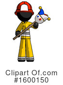 Black Design Mascot Clipart #1600150 by Leo Blanchette