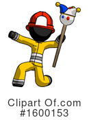 Black Design Mascot Clipart #1600153 by Leo Blanchette
