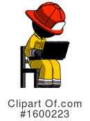 Black Design Mascot Clipart #1600223 by Leo Blanchette