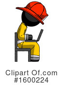 Black Design Mascot Clipart #1600224 by Leo Blanchette