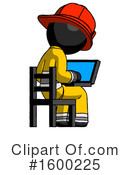 Black Design Mascot Clipart #1600225 by Leo Blanchette