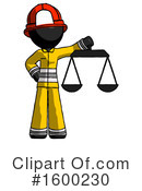 Black Design Mascot Clipart #1600230 by Leo Blanchette