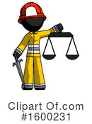 Black Design Mascot Clipart #1600231 by Leo Blanchette