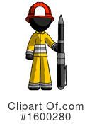 Black Design Mascot Clipart #1600280 by Leo Blanchette