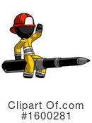 Black Design Mascot Clipart #1600281 by Leo Blanchette