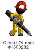 Black Design Mascot Clipart #1600282 by Leo Blanchette