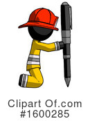 Black Design Mascot Clipart #1600285 by Leo Blanchette
