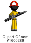Black Design Mascot Clipart #1600286 by Leo Blanchette