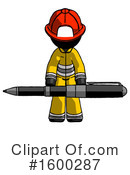 Black Design Mascot Clipart #1600287 by Leo Blanchette