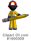 Black Design Mascot Clipart #1600309 by Leo Blanchette
