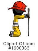 Black Design Mascot Clipart #1600333 by Leo Blanchette
