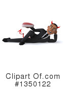 Black Devil Businessman Clipart #1350122 by Julos
