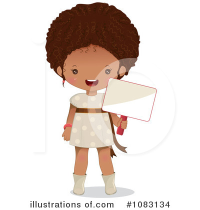 Royalty-Free (RF) Black Girl Clipart Illustration by Melisende Vector - Stock Sample #1083134