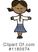 Black Girl Clipart #1180974 by lineartestpilot