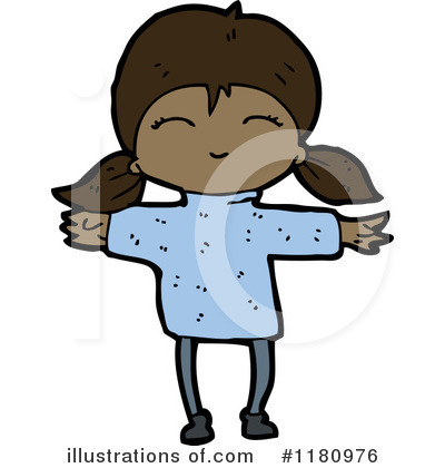 Royalty-Free (RF) Black Girl Clipart Illustration by lineartestpilot - Stock Sample #1180976