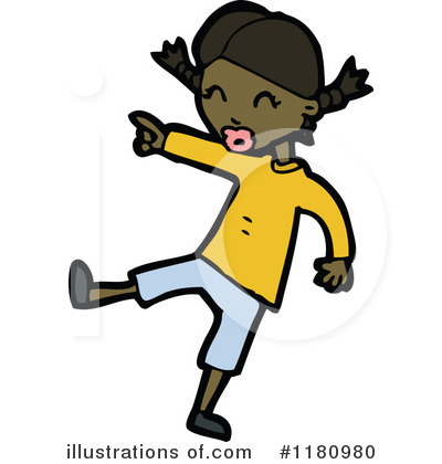Royalty-Free (RF) Black Girl Clipart Illustration by lineartestpilot - Stock Sample #1180980