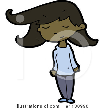 Royalty-Free (RF) Black Girl Clipart Illustration by lineartestpilot - Stock Sample #1180990