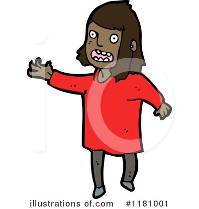 Royalty-Free (RF) Black Girl Clipart Illustration by lineartestpilot - Stock Sample #1181001