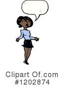Black Girl Clipart #1202874 by lineartestpilot