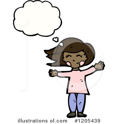 Royalty-Free (RF) Black Girl Clipart Illustration by lineartestpilot - Stock Sample #1205439