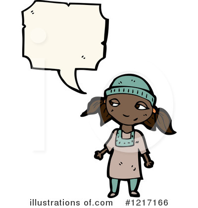 Royalty-Free (RF) Black Girl Clipart Illustration by lineartestpilot - Stock Sample #1217166