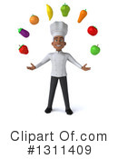 Black Male Chef Clipart #1311409 by Julos