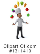 Black Male Chef Clipart #1311410 by Julos