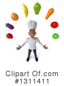 Black Male Chef Clipart #1311411 by Julos