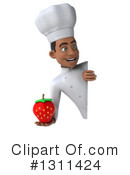 Black Male Chef Clipart #1311424 by Julos